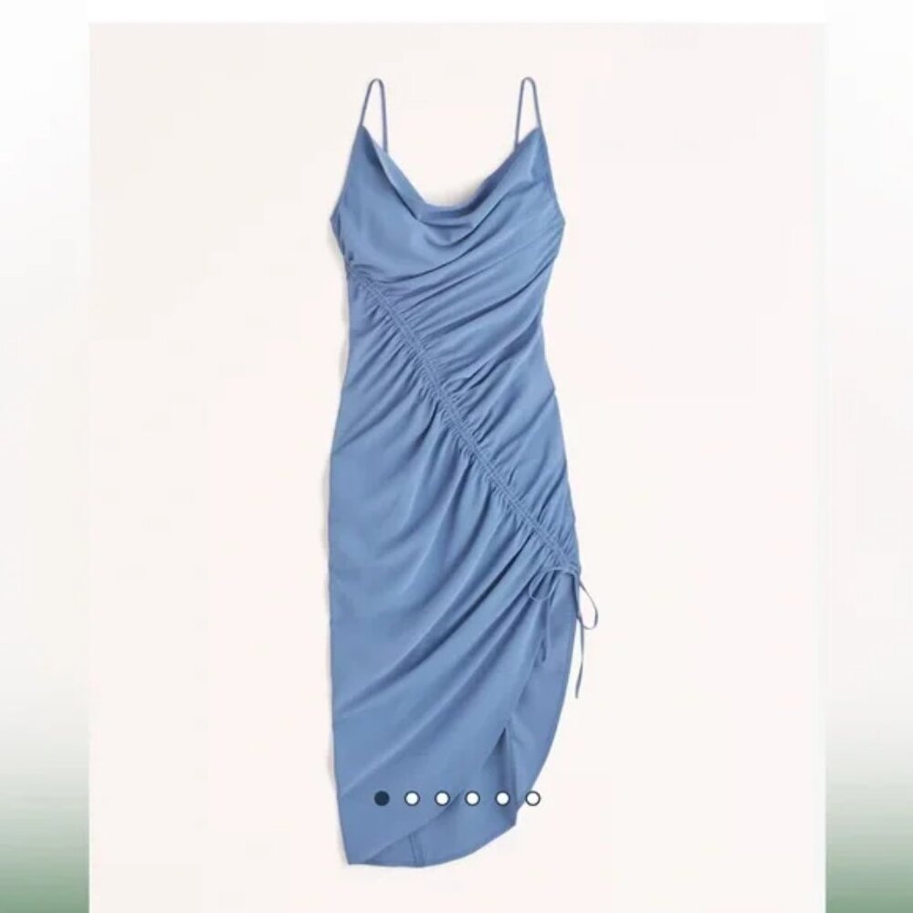 Abercrombie & Fitch Blue Asymmetrical Dress NWT